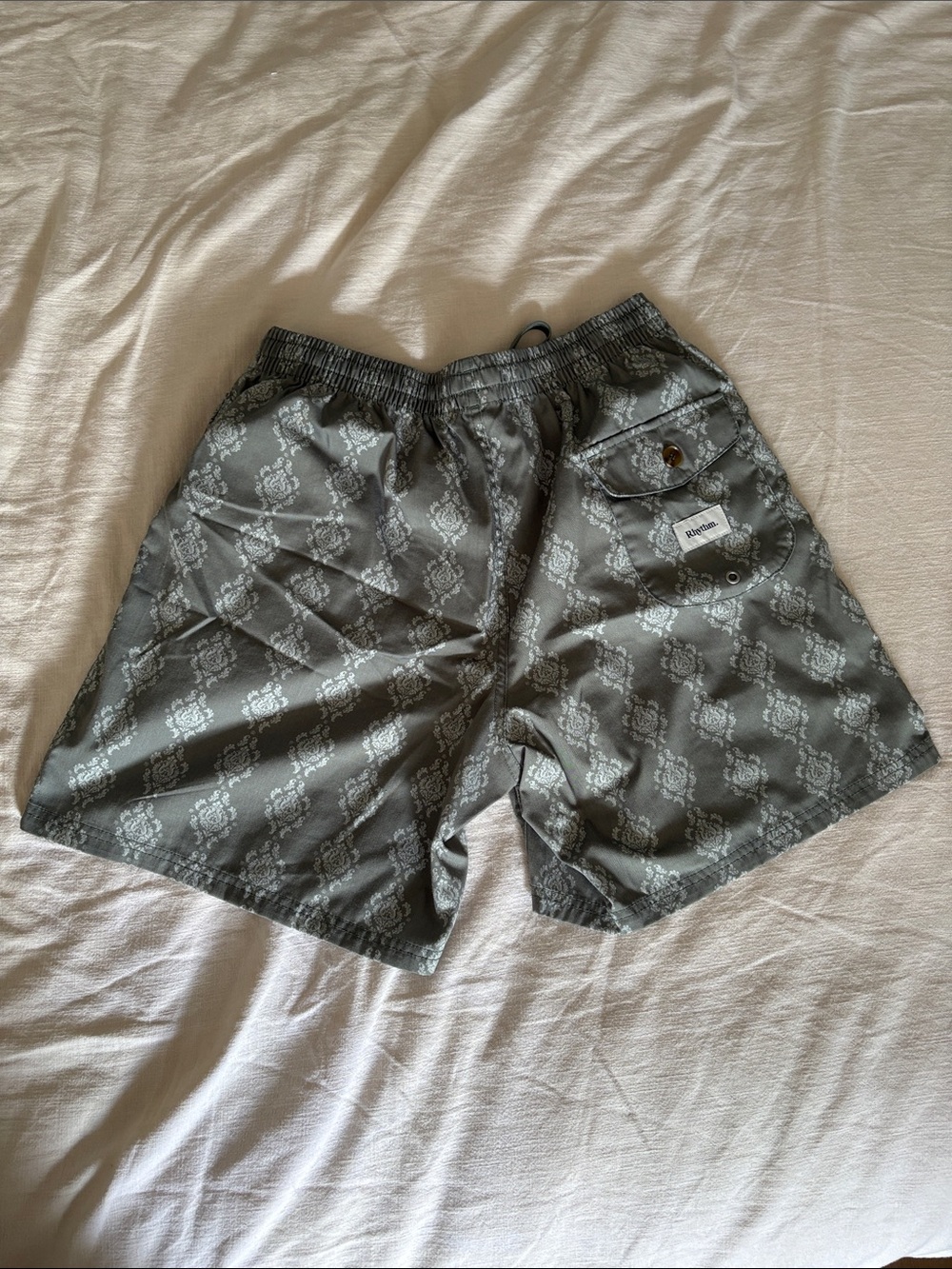 Rhythm Damask Pattern Swim Trunks - Picture 5 of 5